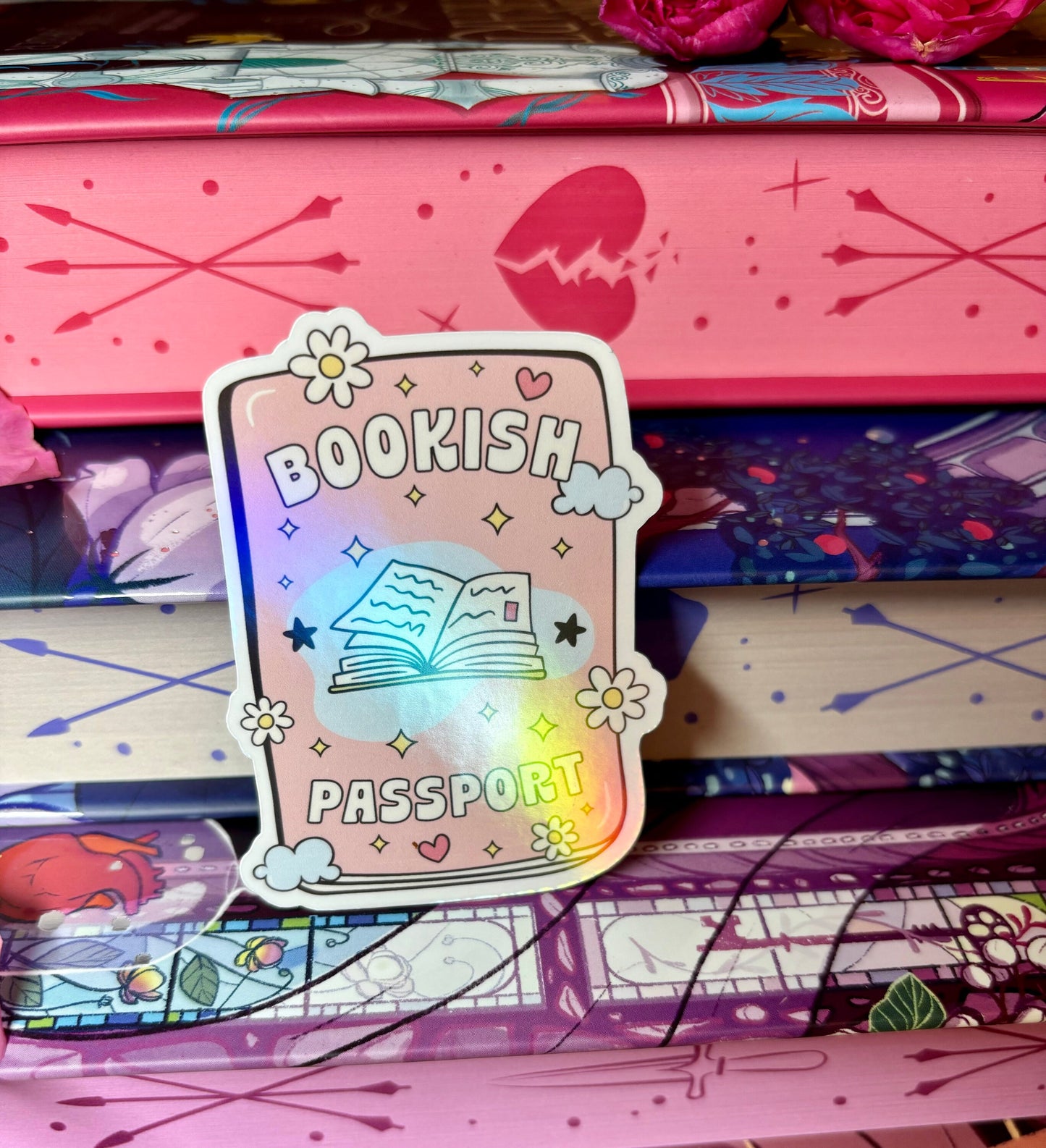 Bookish Passport Sticker