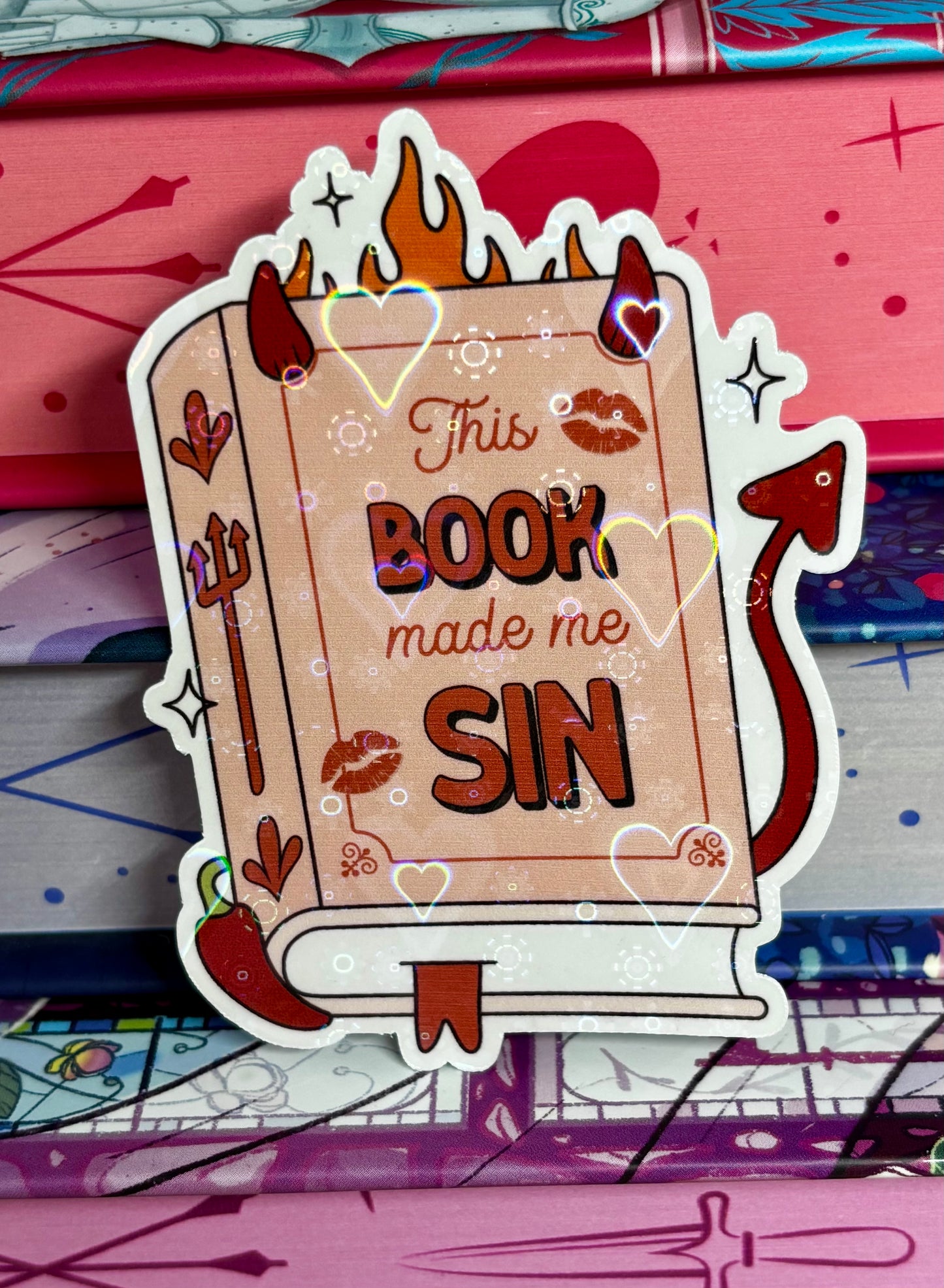 This Book Made Me Sin Sticker