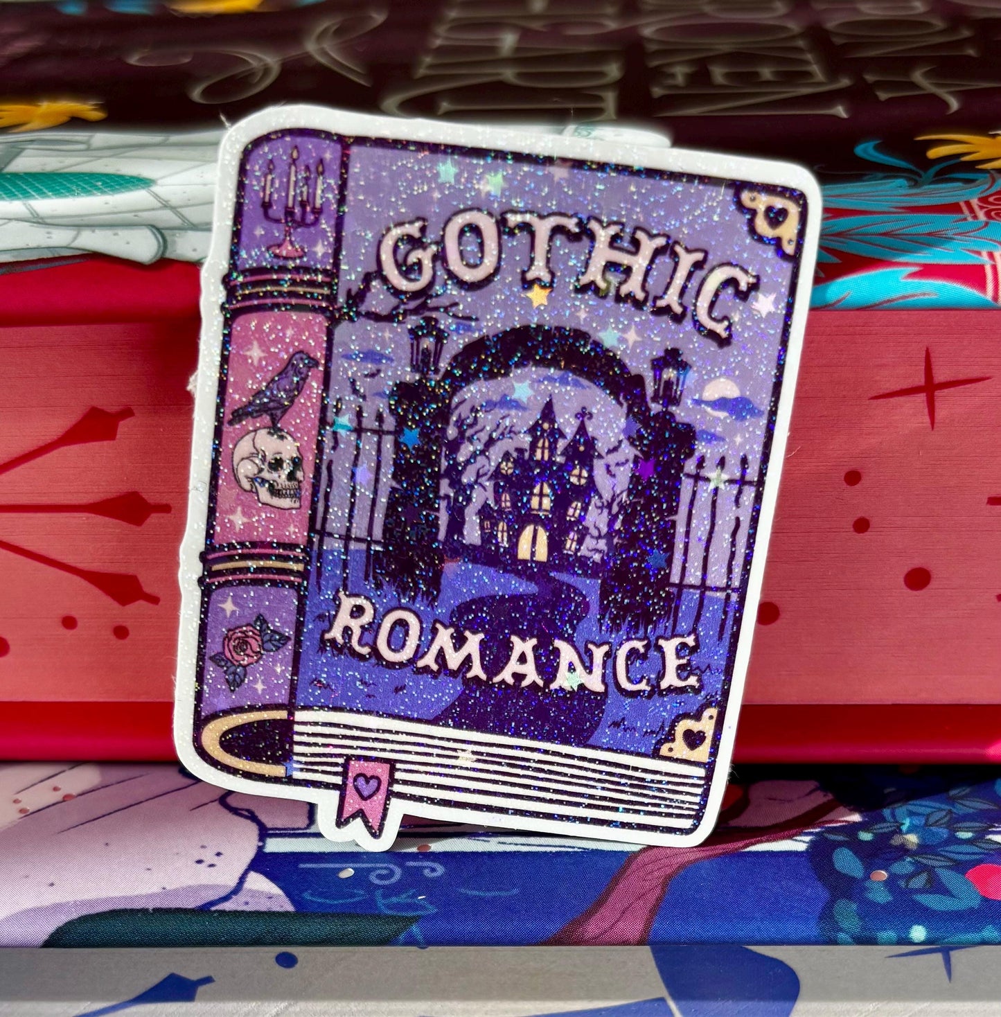 Mini Gothic Romance Book Sticker