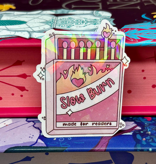 Mini Slow Burn Matches Romance Tropes Sticker