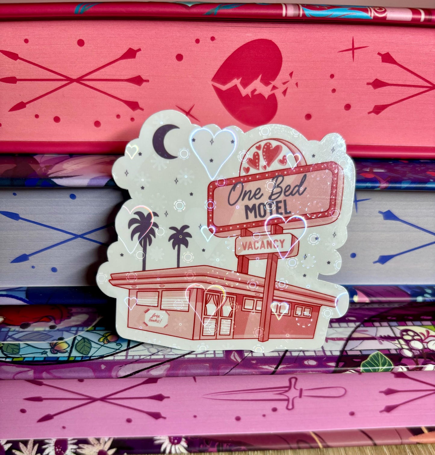 One Bed Motel Vacancy Sticker