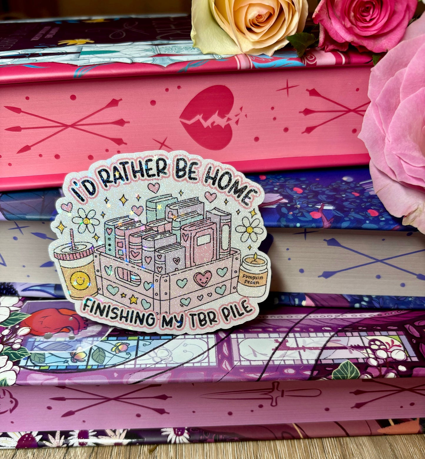 I'd Rather Be Home Finishing My TBR Pile Sticker
