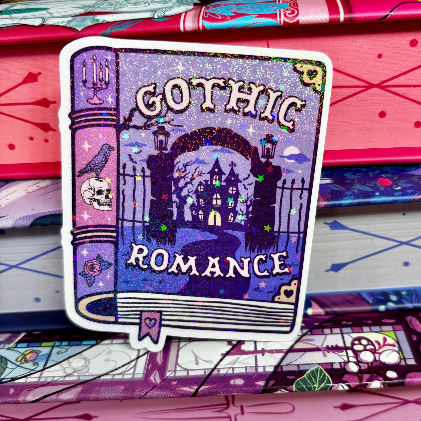 Gothic Romance Book Sticker