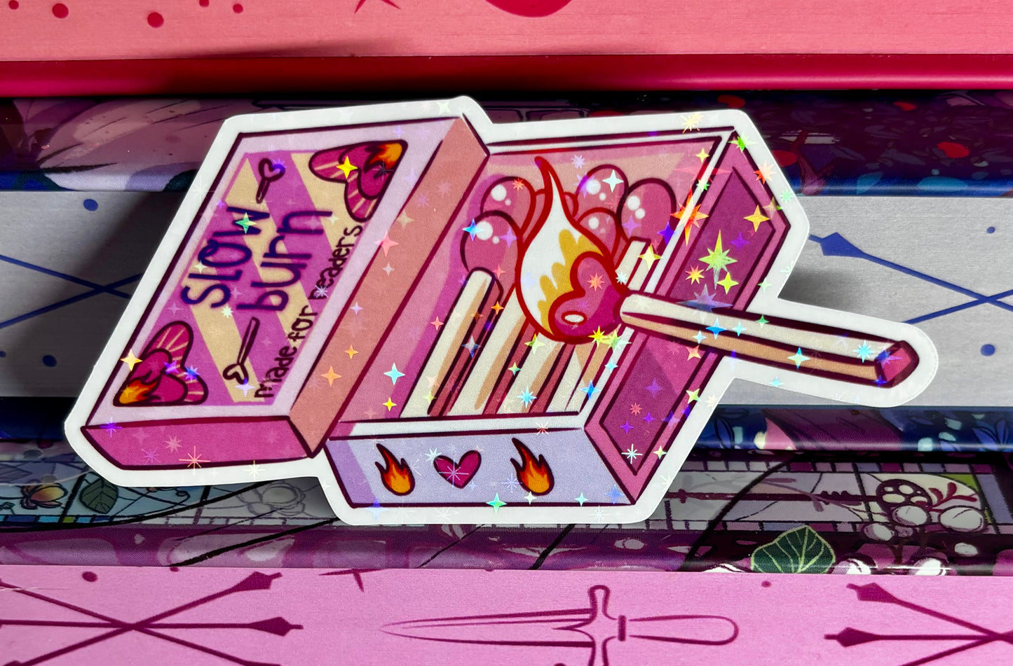 Cute Slow Burn Matches Sticker
