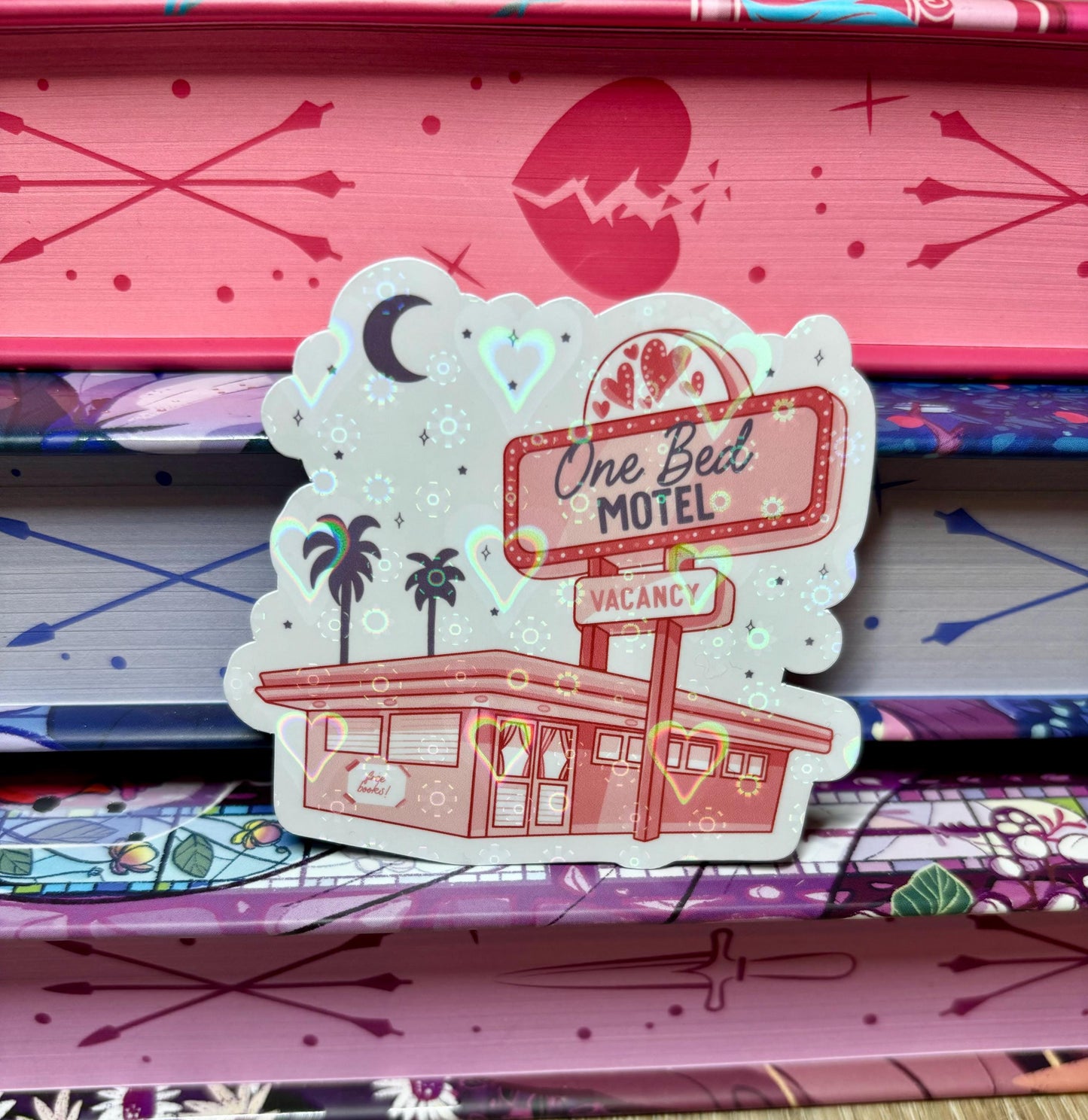 One Bed Motel Vacancy Sticker