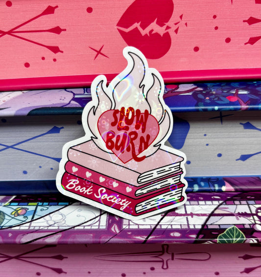 Mini Slow Burn Book Society Sticker