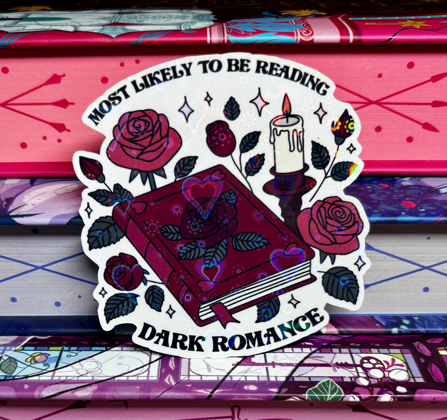 Most Likely To Be Reading Dark Romance Sticker
