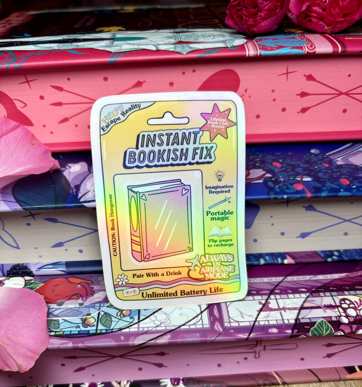 Instant Bookish Fix Sticker