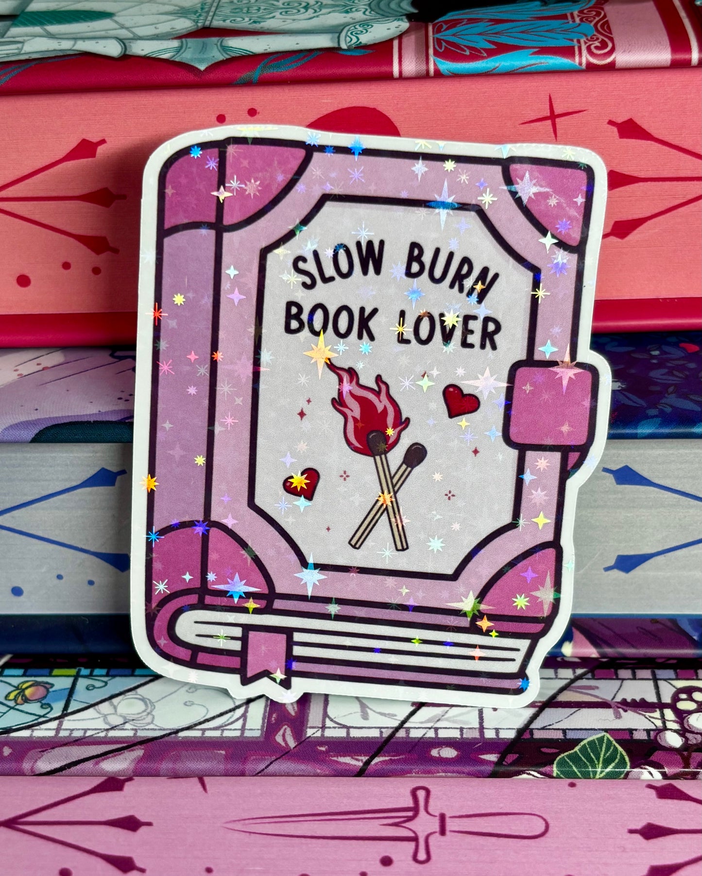 Slow Burn Book Lover Sticker
