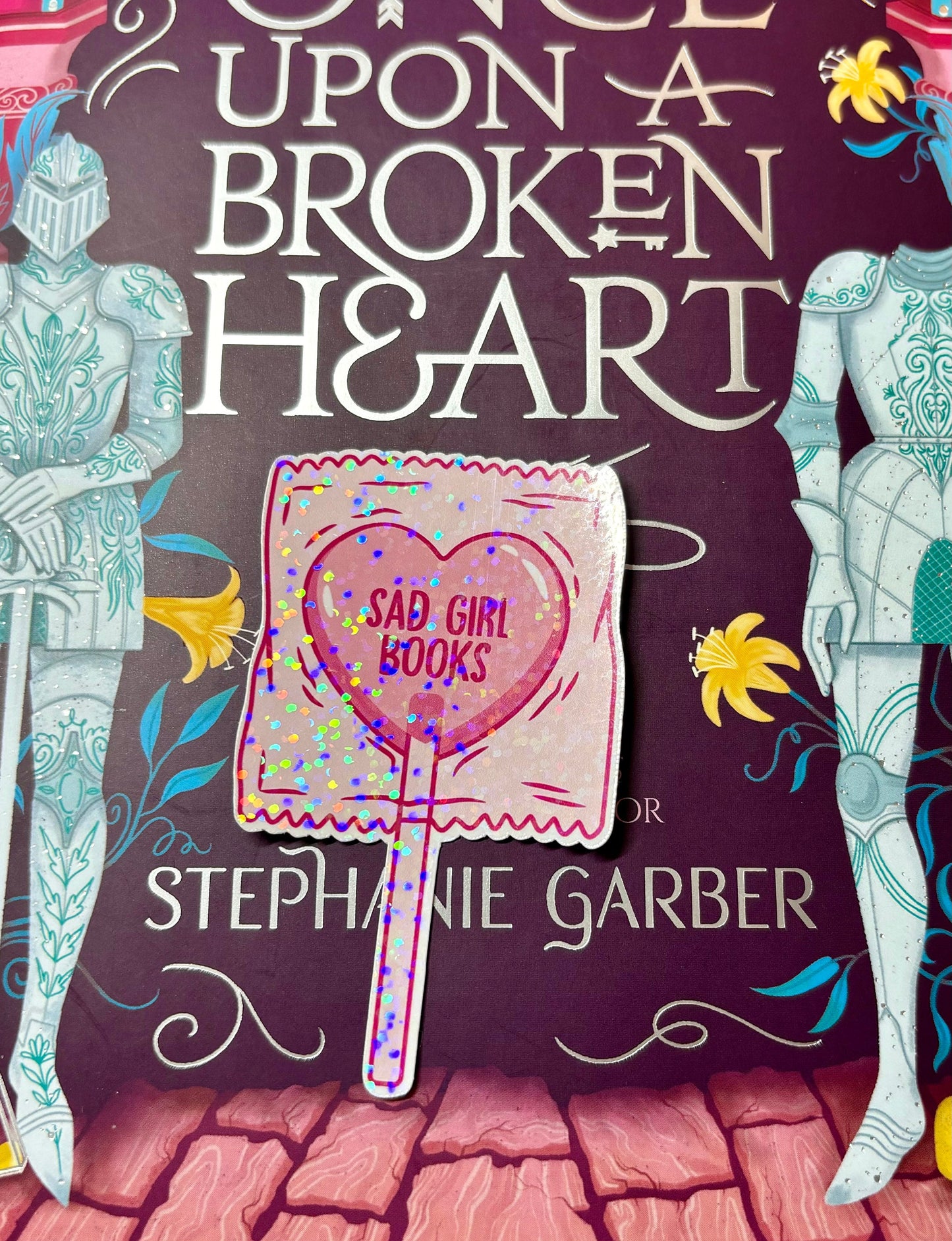 Sad Girl Books Lolly Sticker