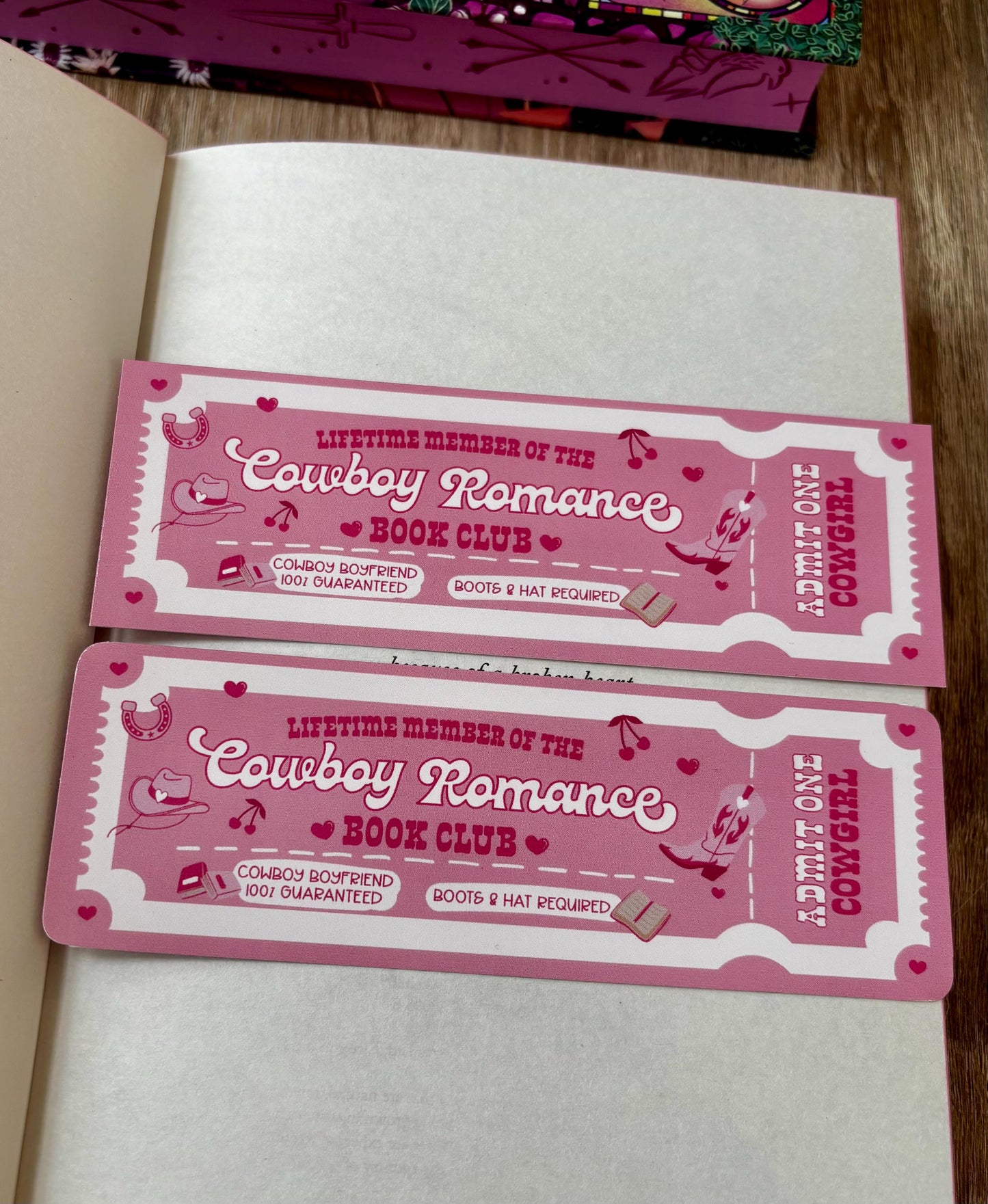 Cowboy Romance Book Club Bookmark