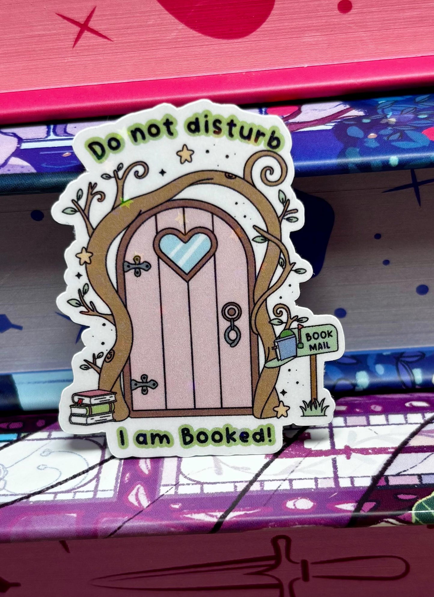 Mini Do Not Disturb I Am Booked Door Sticker