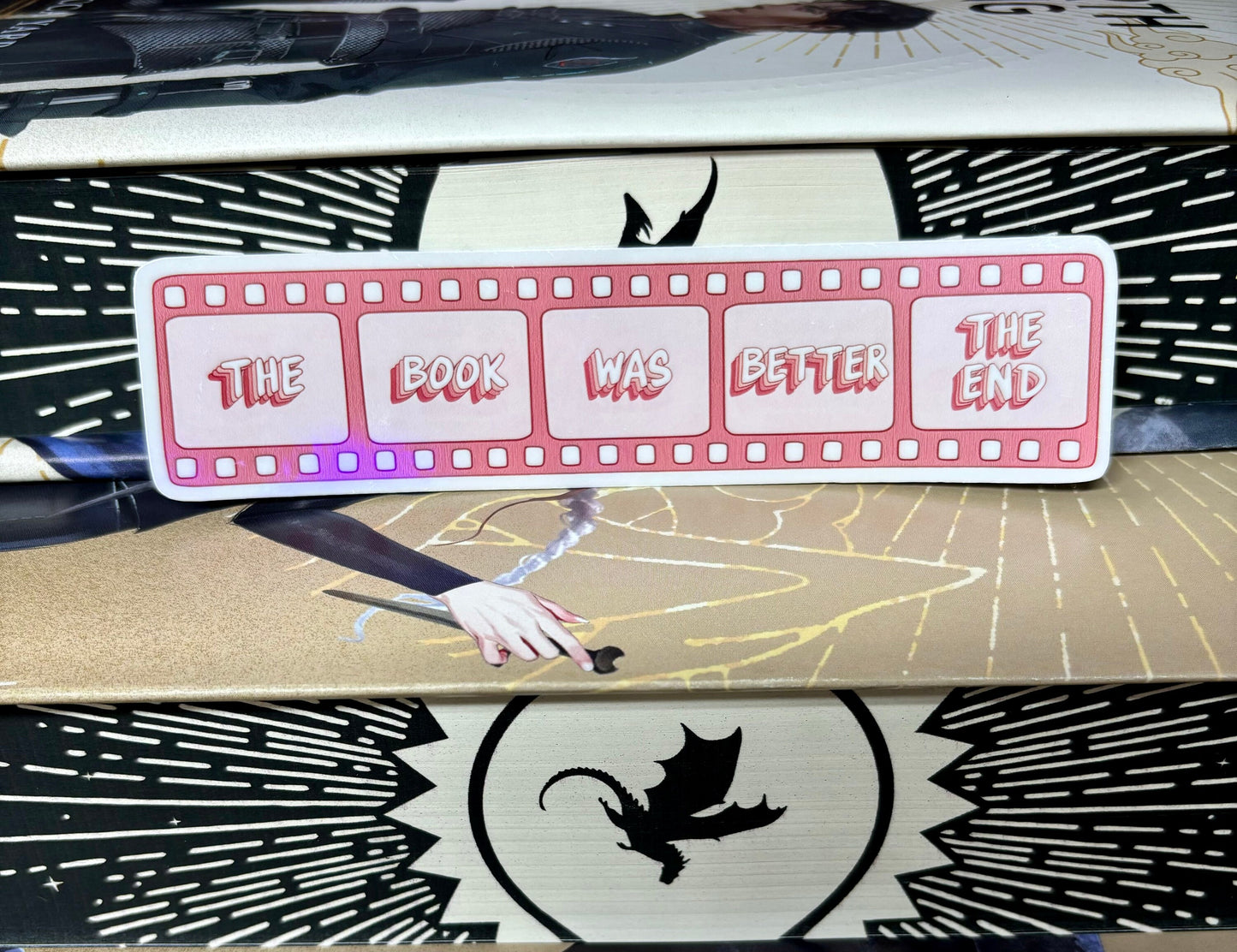 The Book Was Better Film Style Sticker