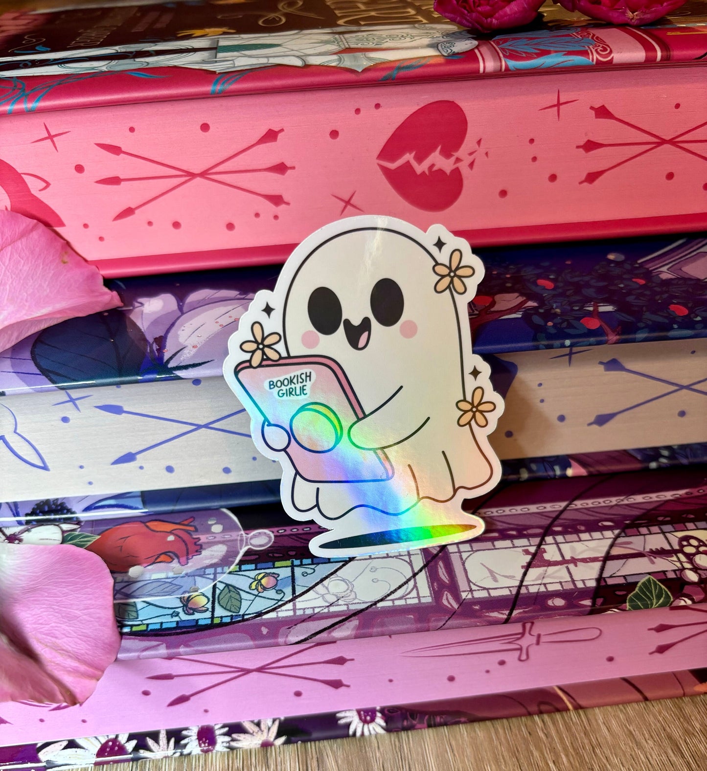 Bookish Girlie Kindle Ghost Sticker