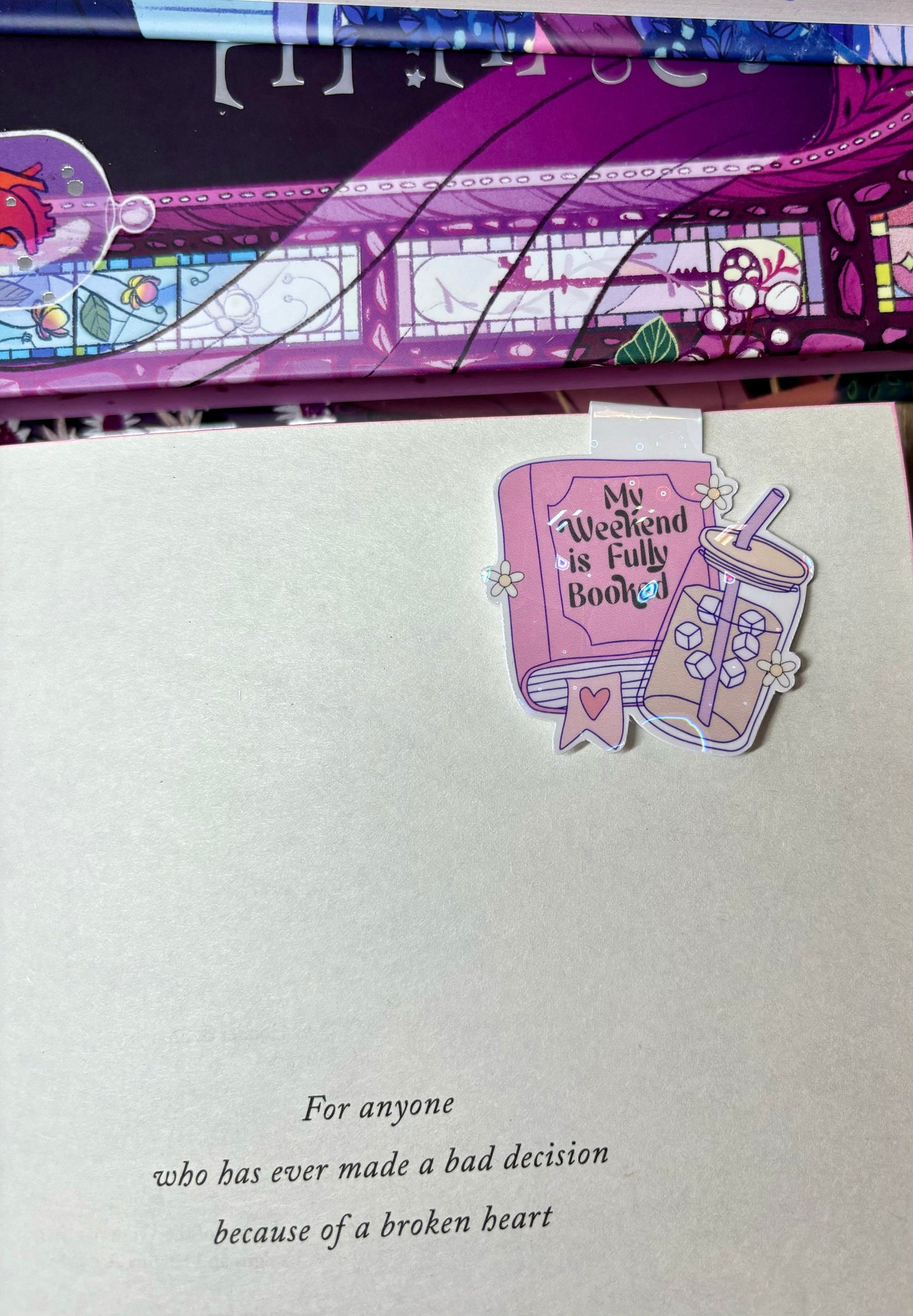 Mini My Weekend Is Fully Booked Magnetic Bookmark
