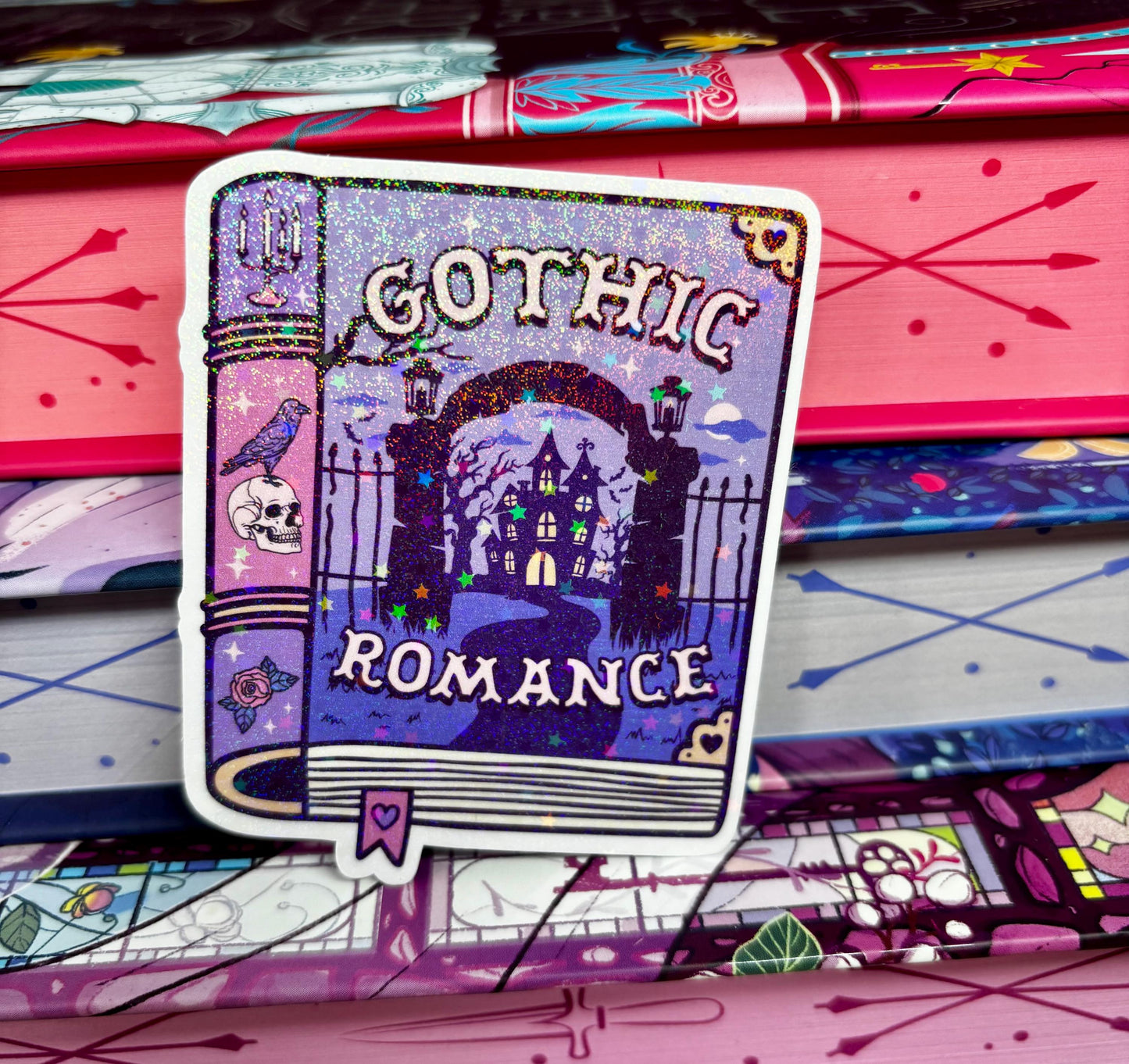Gothic Romance Book Sticker