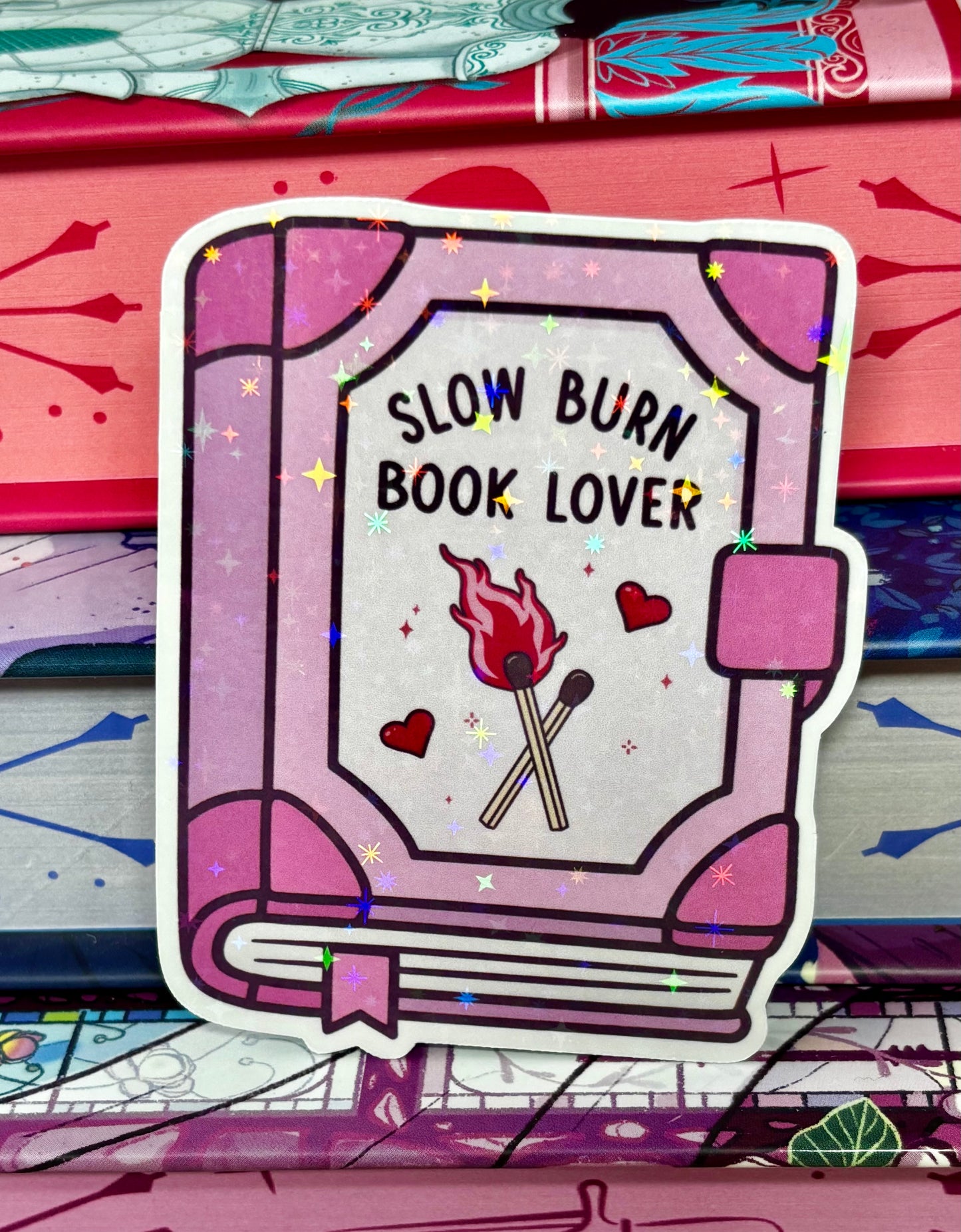 Slow Burn Book Lover Sticker