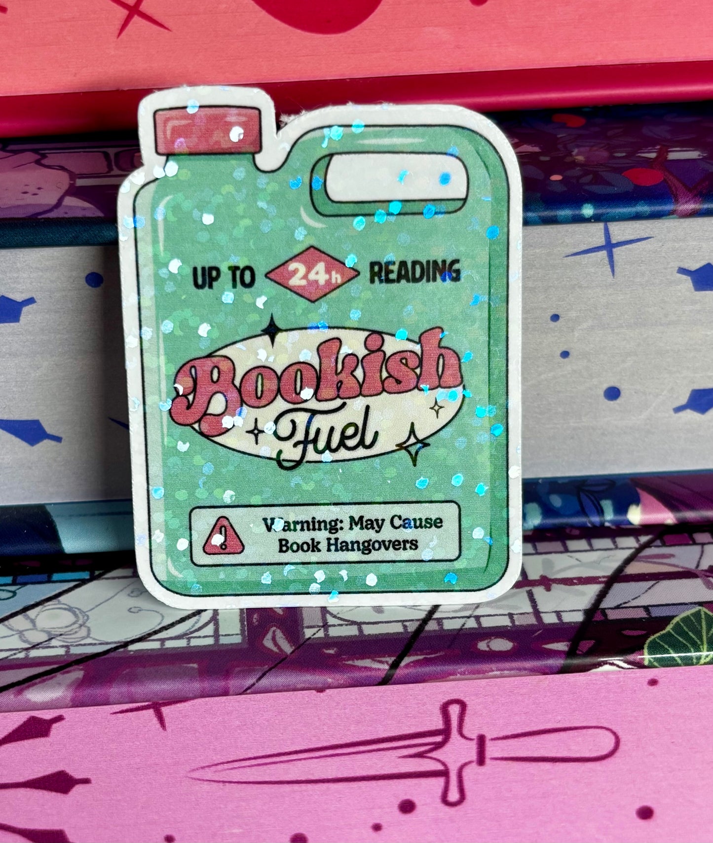 Mini Bookish Fuel Can Sticker