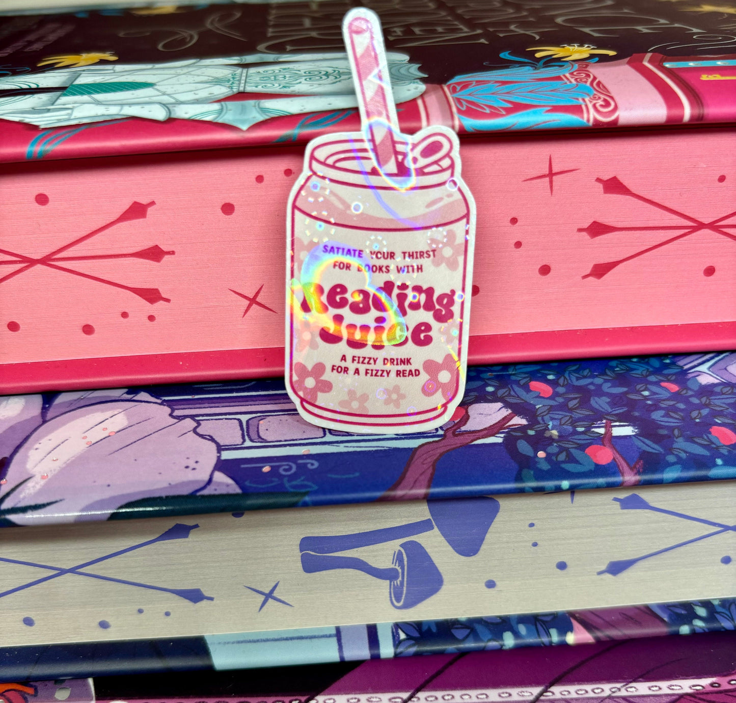 Mini Reading Juice Can Sticker