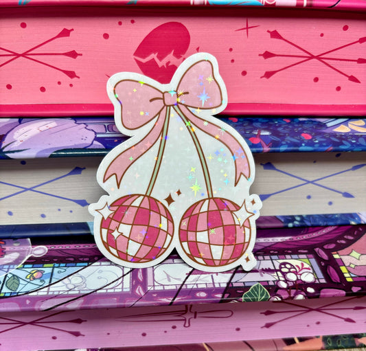 Coquette Disco Cherry Sticker