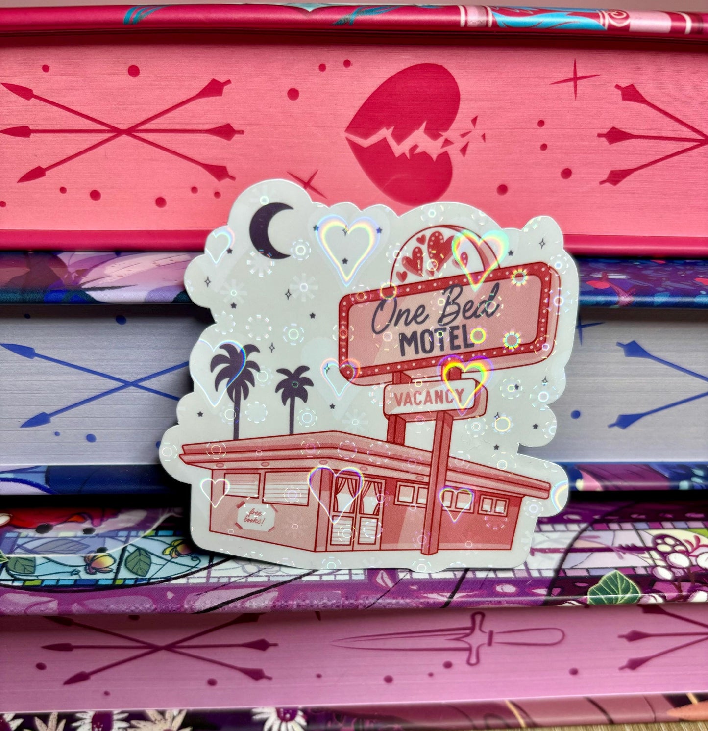 One Bed Motel Vacancy Sticker