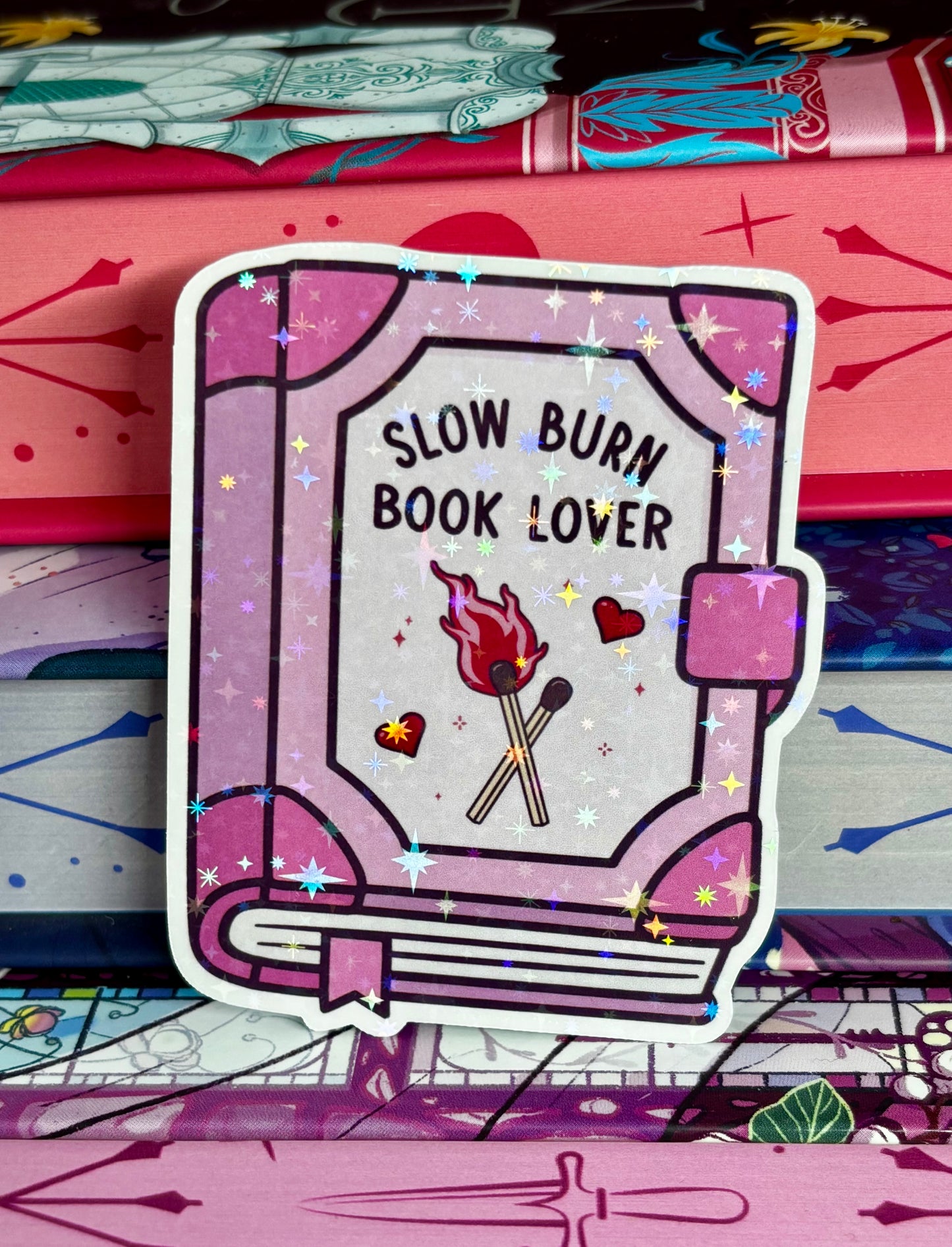 Slow Burn Book Lover Sticker