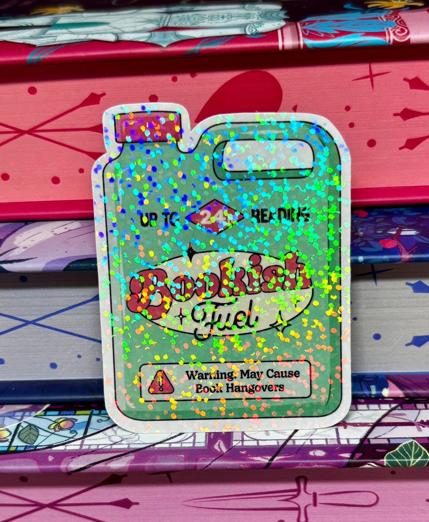 Bookish Fuel Can Sticker
