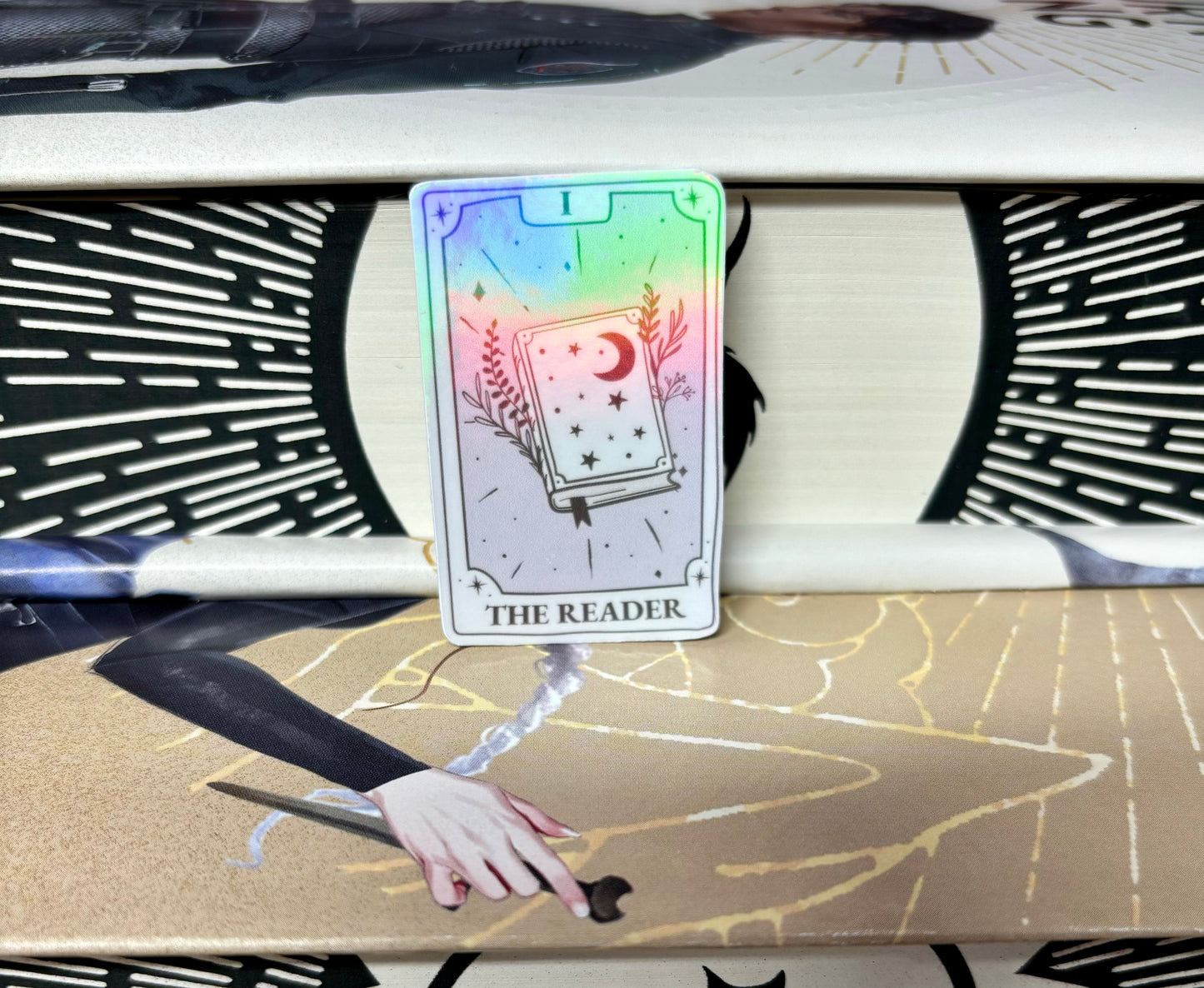 Mini The Reader Tarot Card Sticker