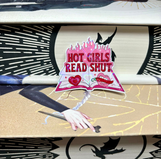 Mini Hot Girls Read Smut Sticker