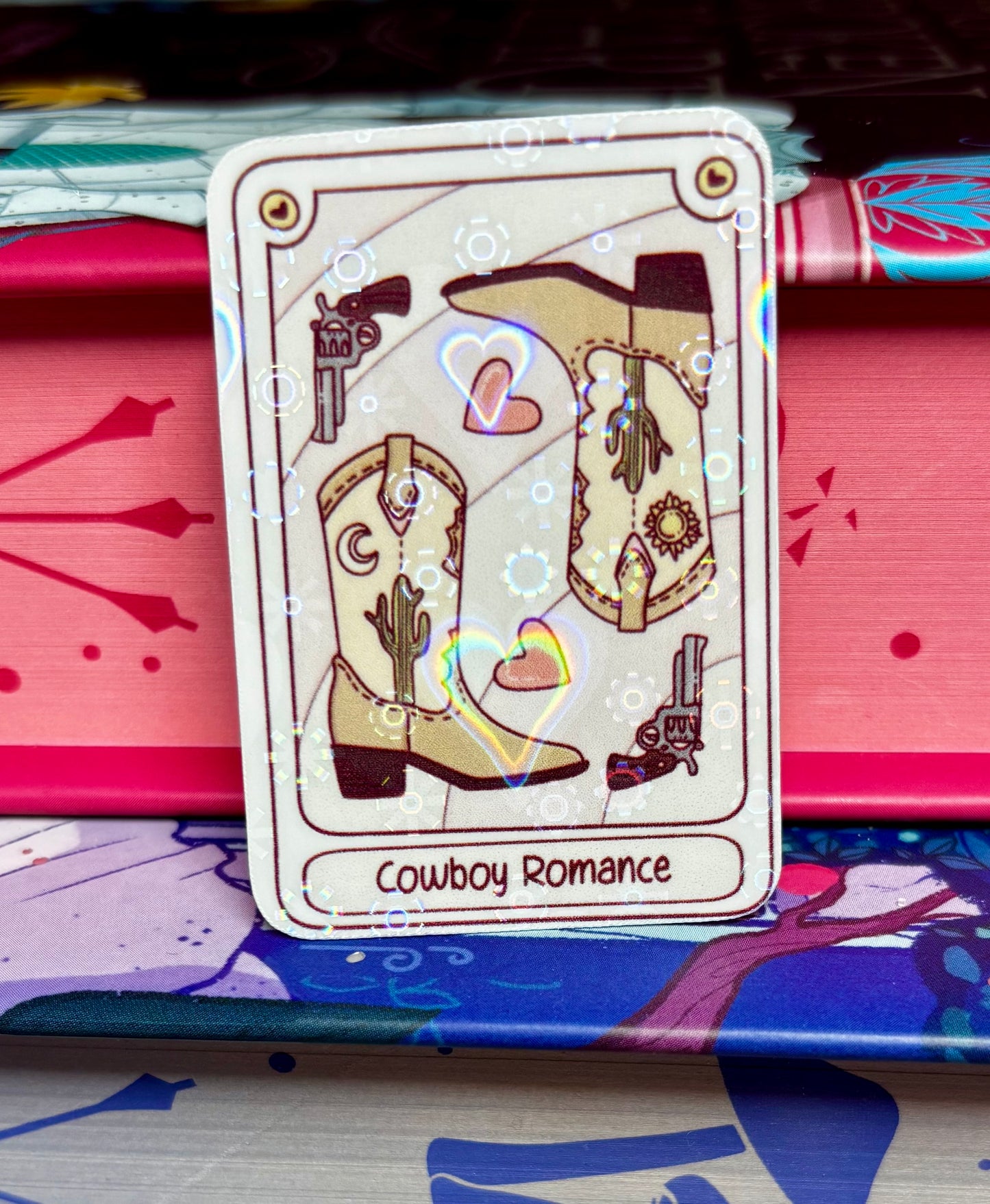 Mini Cowboy Romance Sticker