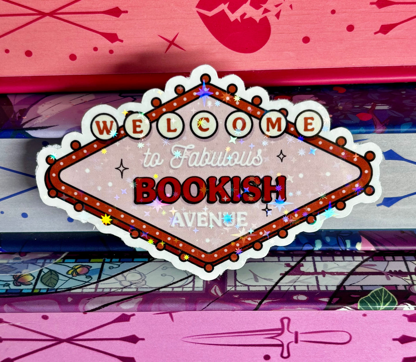 Welcome To Fabulous Bookish Avenue Sticker