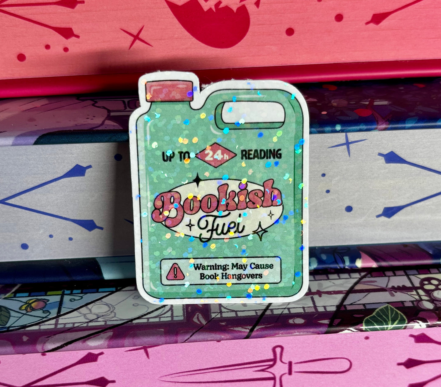 Mini Bookish Fuel Can Sticker