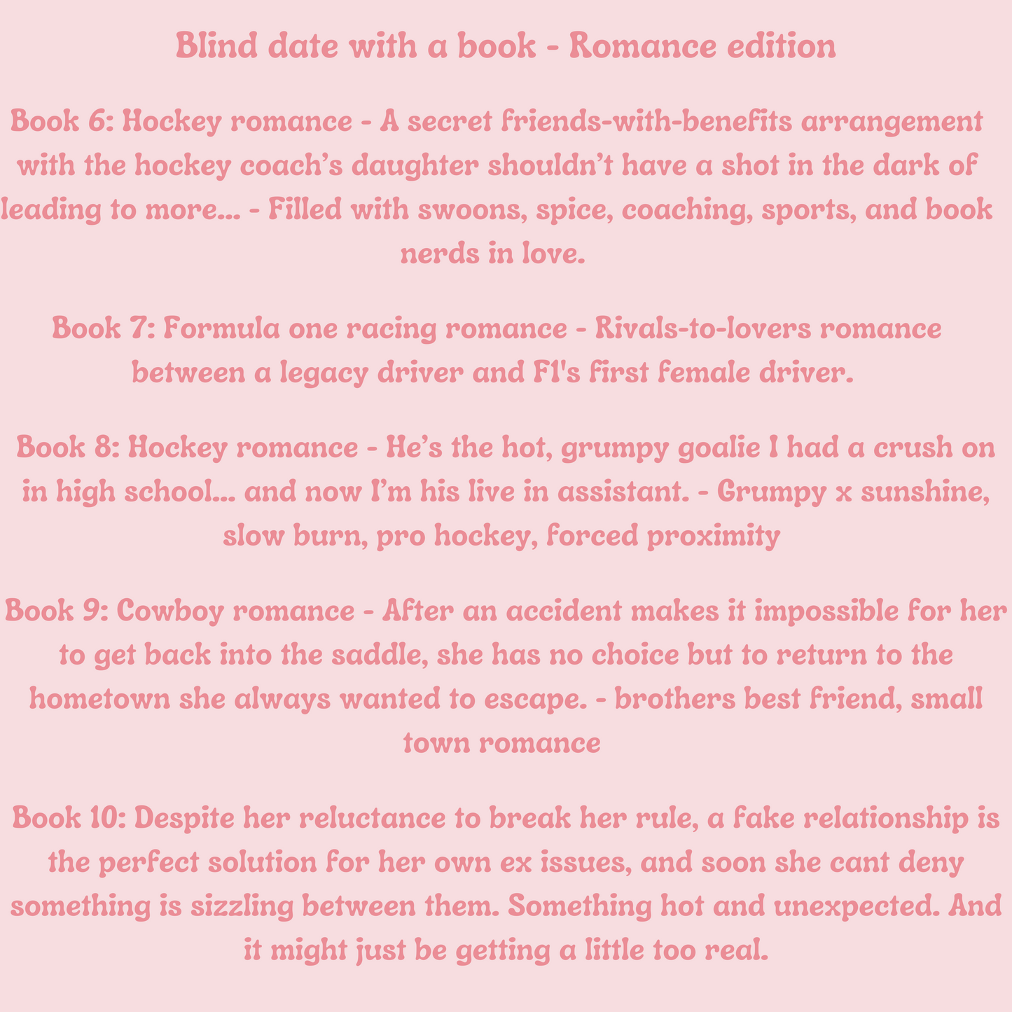 Blind Date With A Book Box - Romance Edition