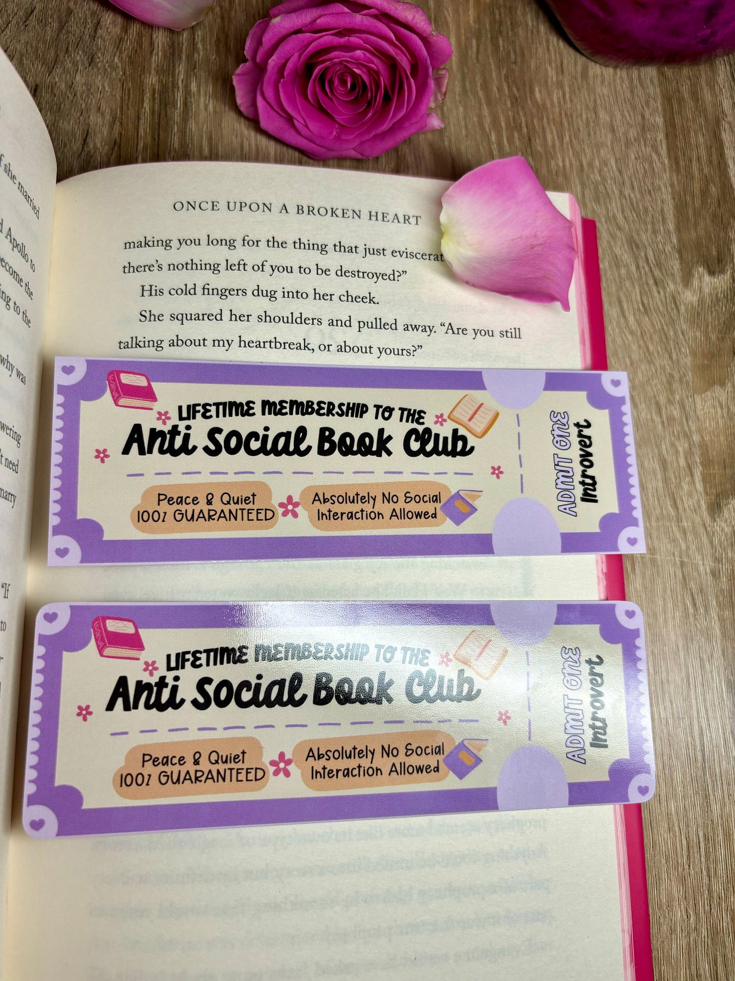 Anti Social Book Club Bookmark