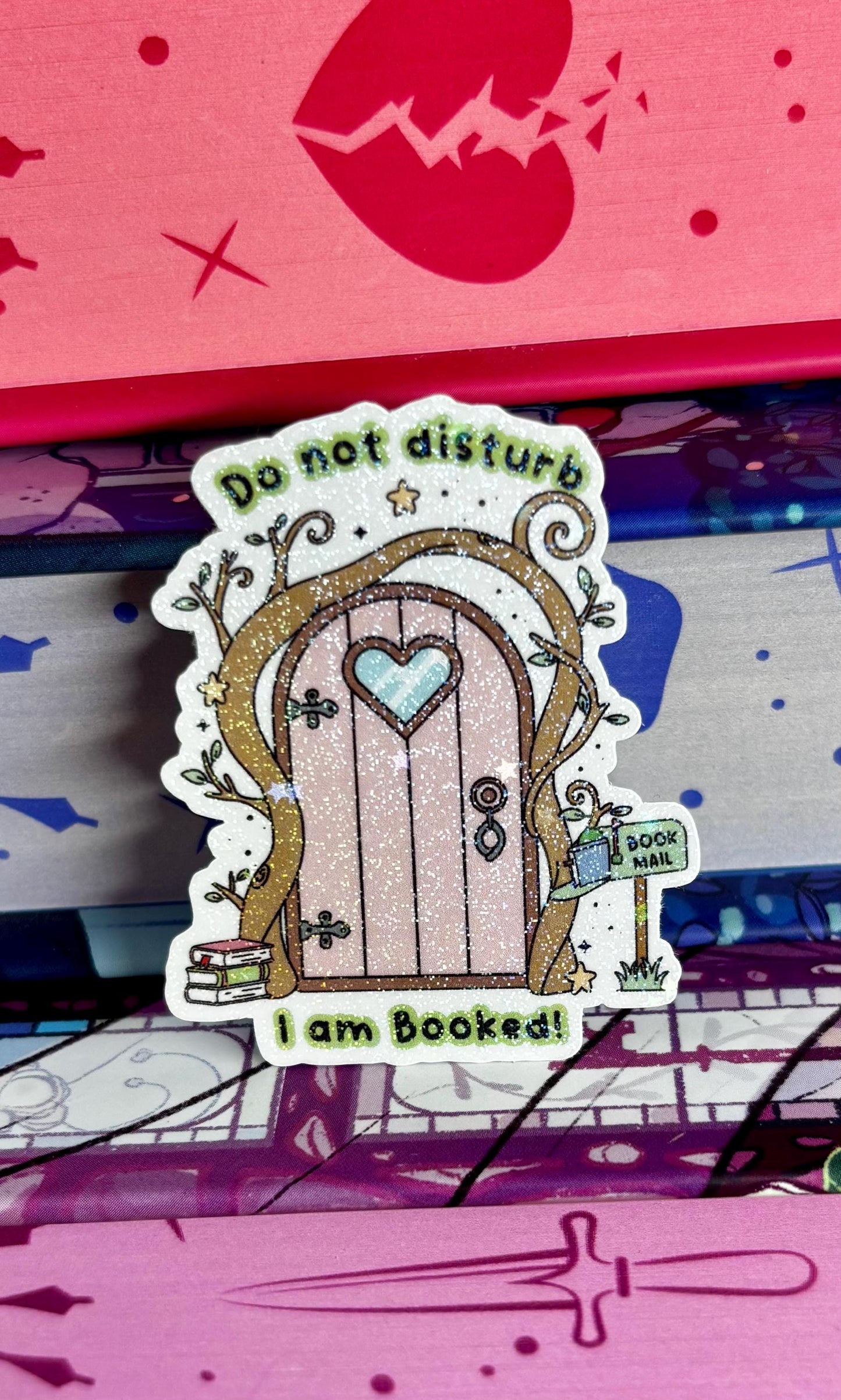 Mini Do Not Disturb I Am Booked Door Sticker