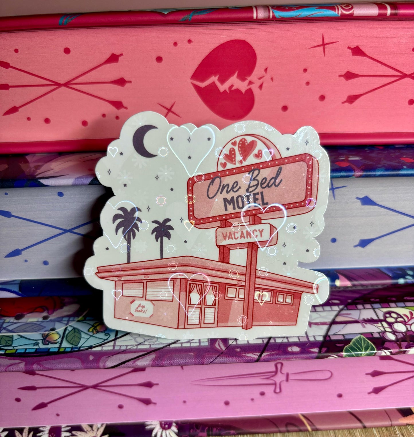 One Bed Motel Vacancy Sticker