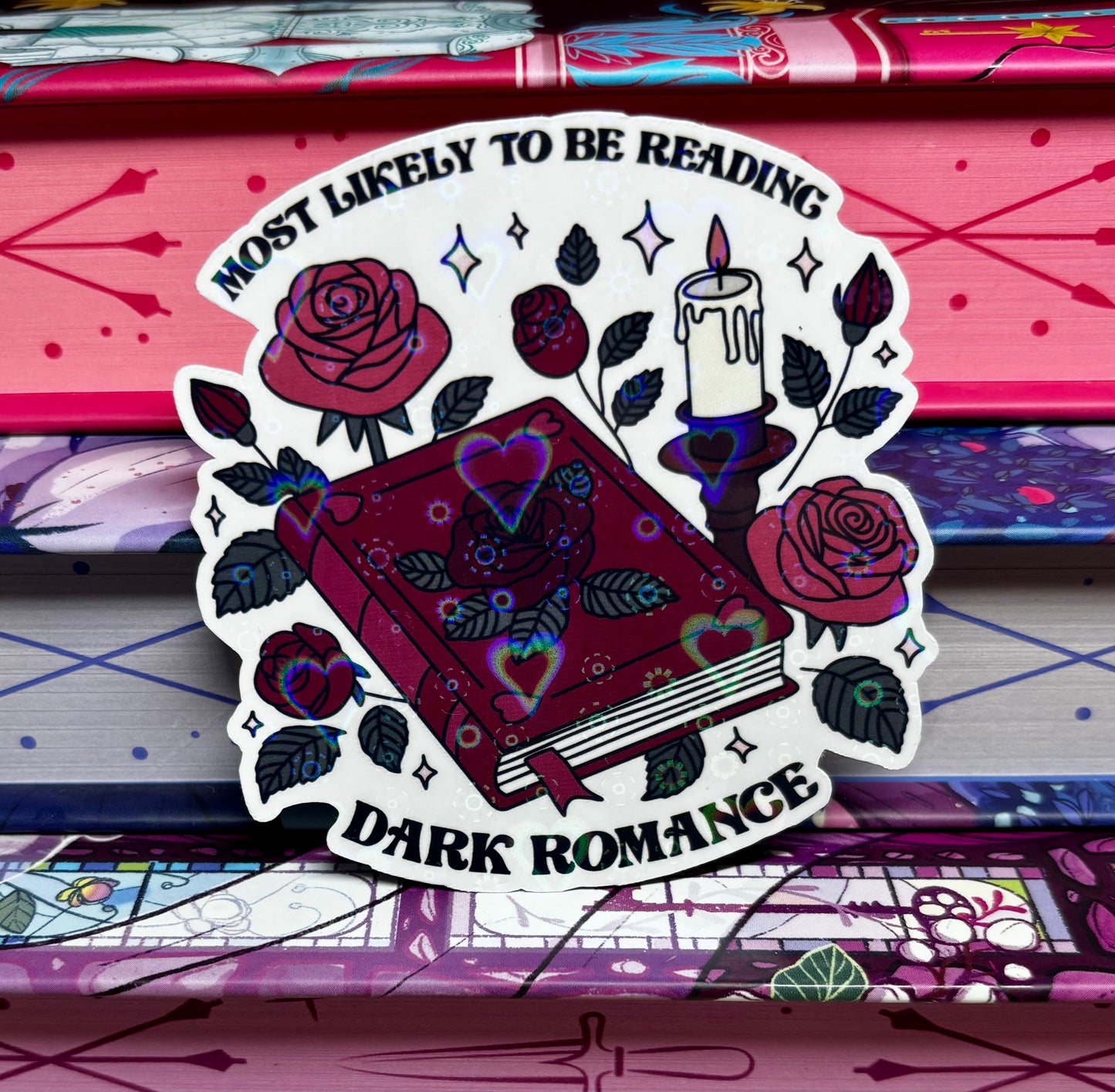 Most Likely To Be Reading Dark Romance Sticker