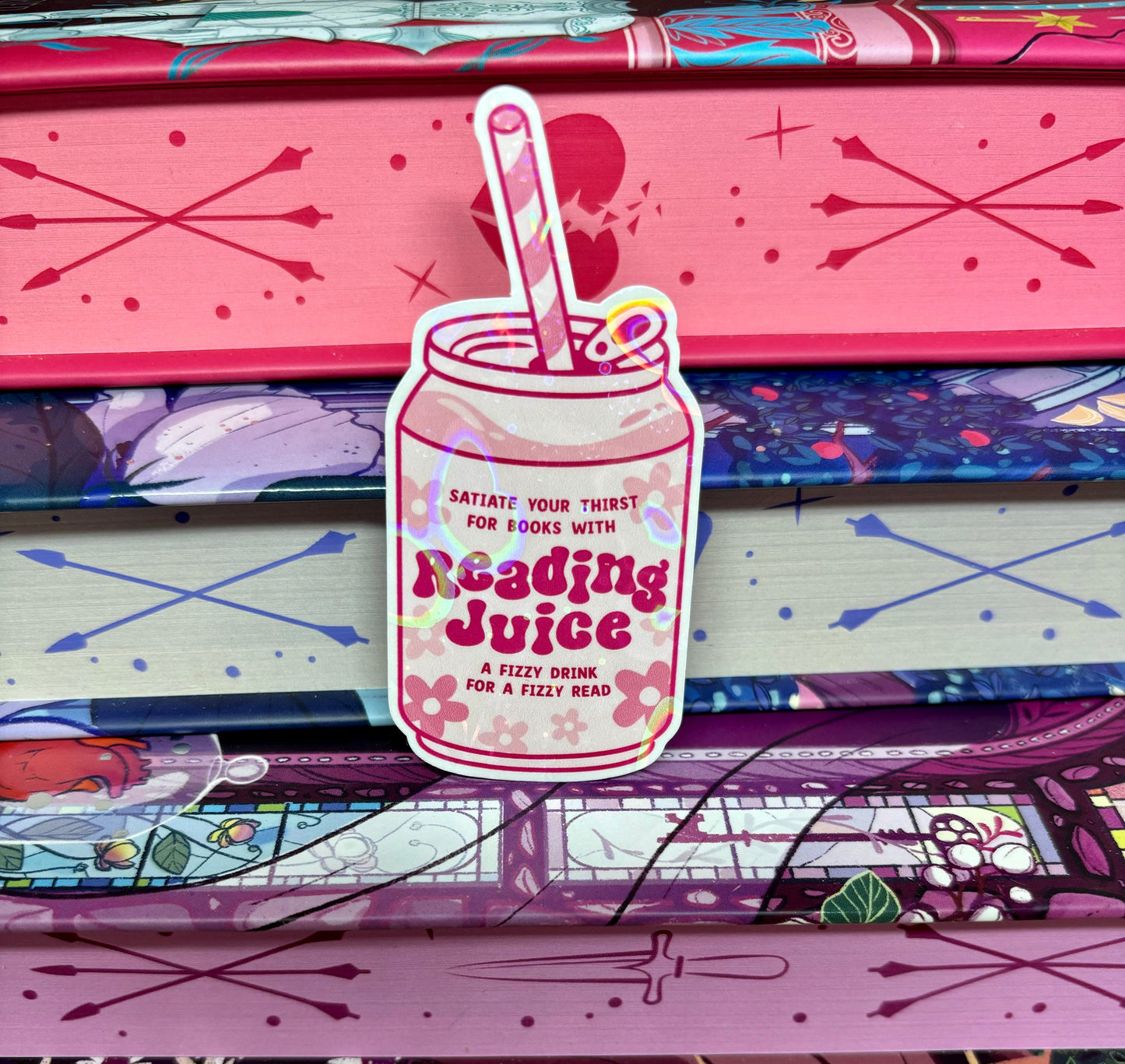 Reading Juice Can Sticker