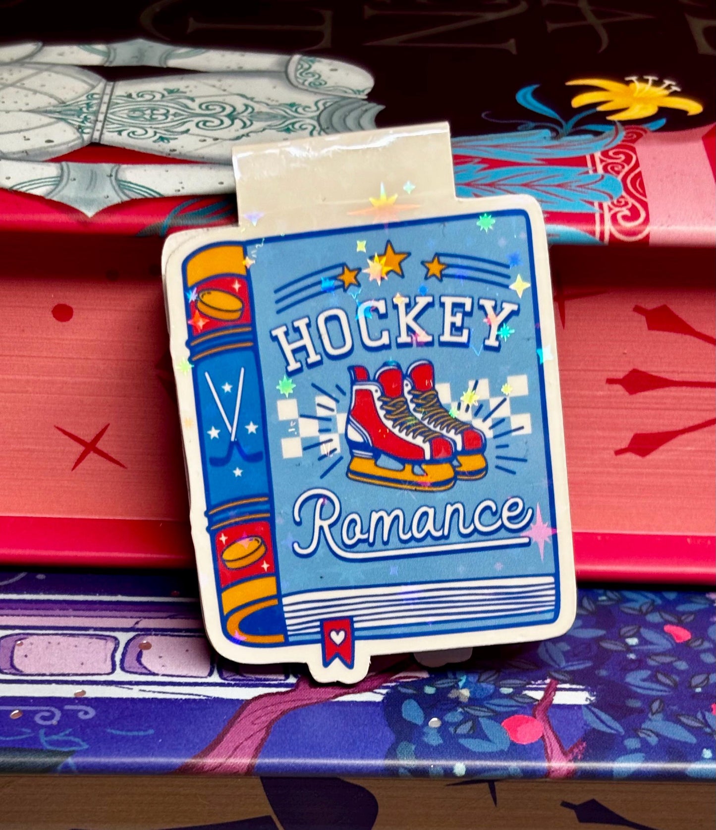 Mini Hockey Romance Book Magnetic Bookmark