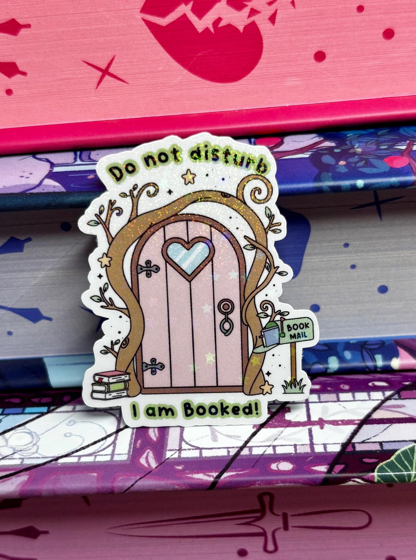 Mini Do Not Disturb I Am Booked Door Sticker
