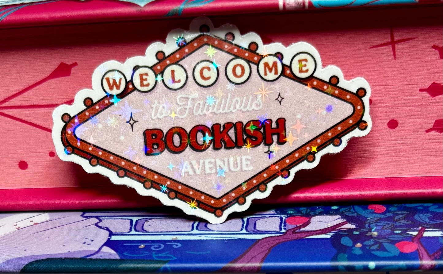 Mini Welcome To The Fabulous Bookish Avenue Sticker
