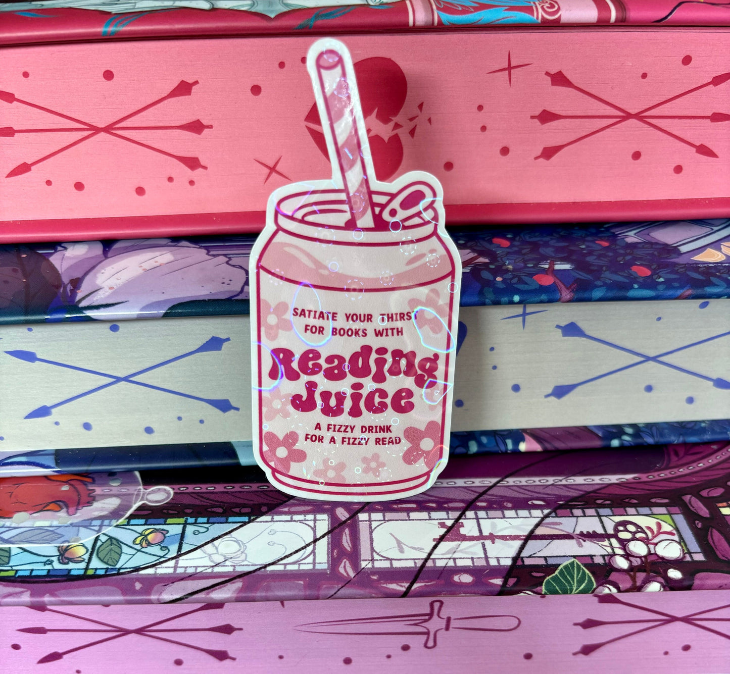 Reading Juice Can Sticker