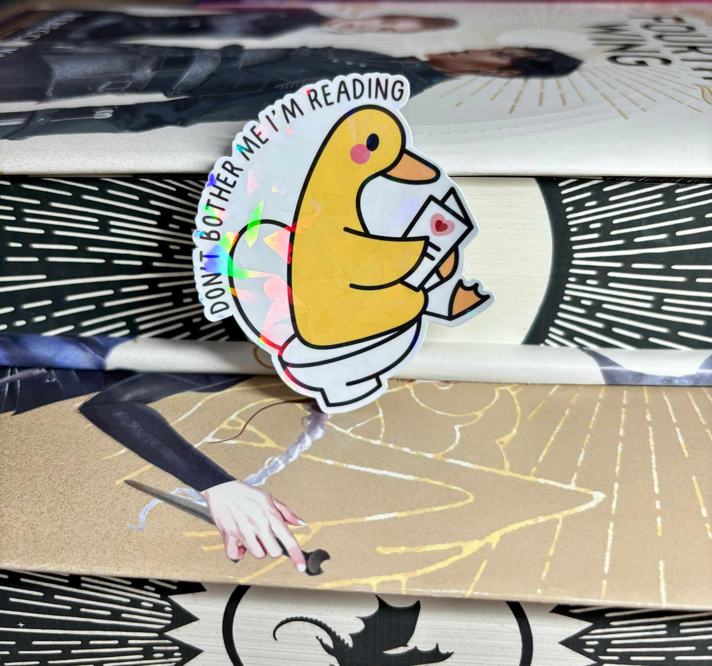Don't Bother Me I'm Reading Toilet Duck Sticker