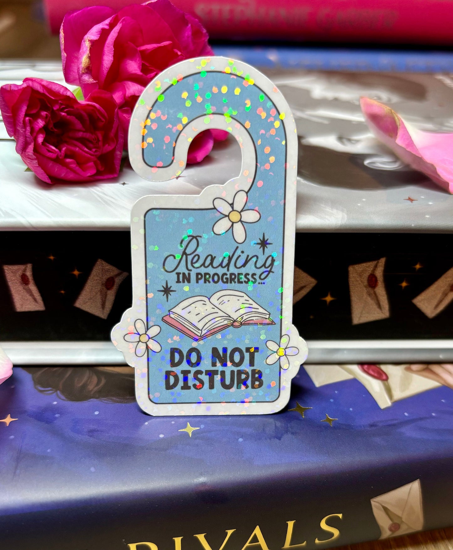 Reading In Progress Do Not Disturb Door Sign Style Sticker