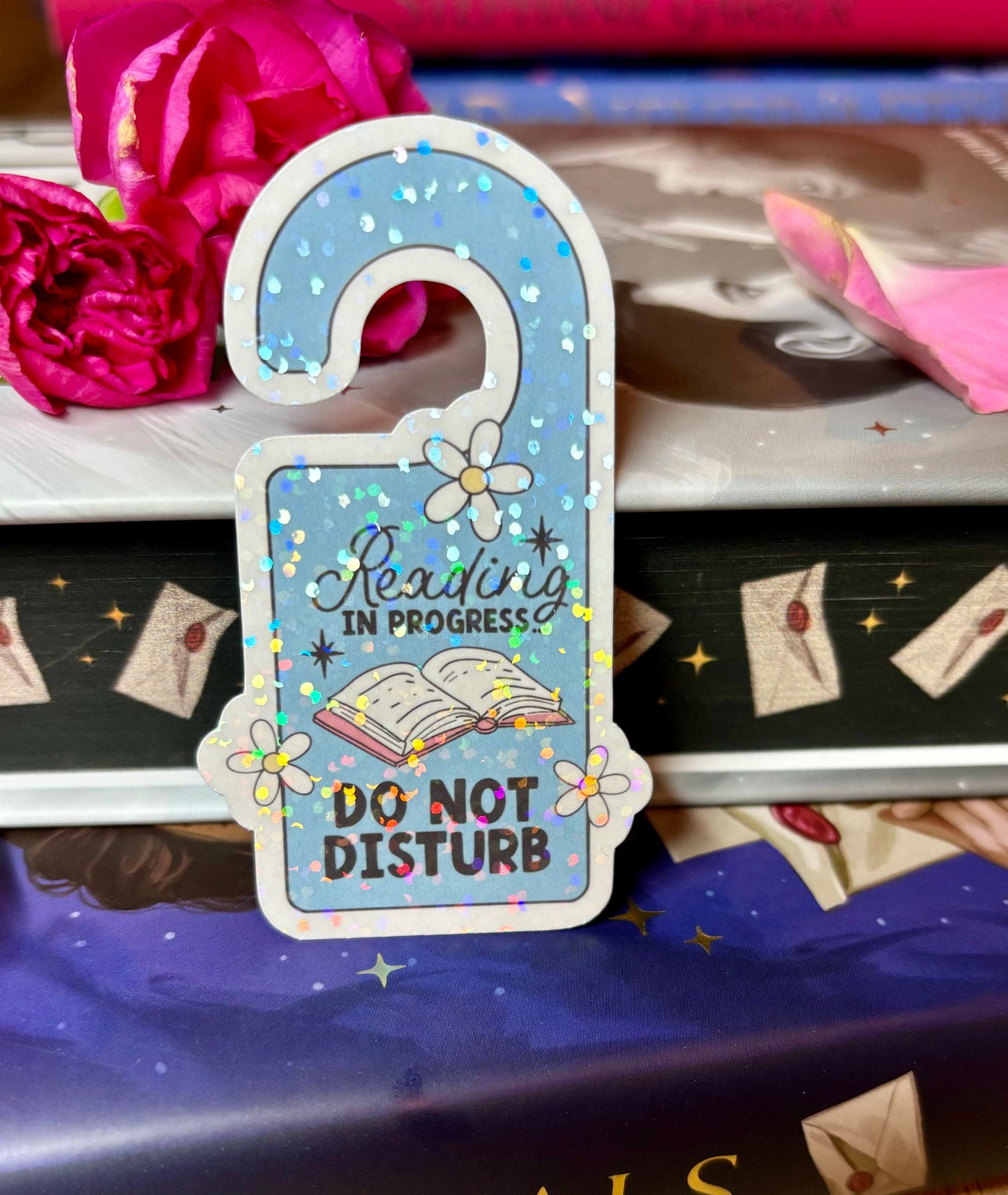 Reading In Progress Do Not Disturb Door Sign Style Sticker
