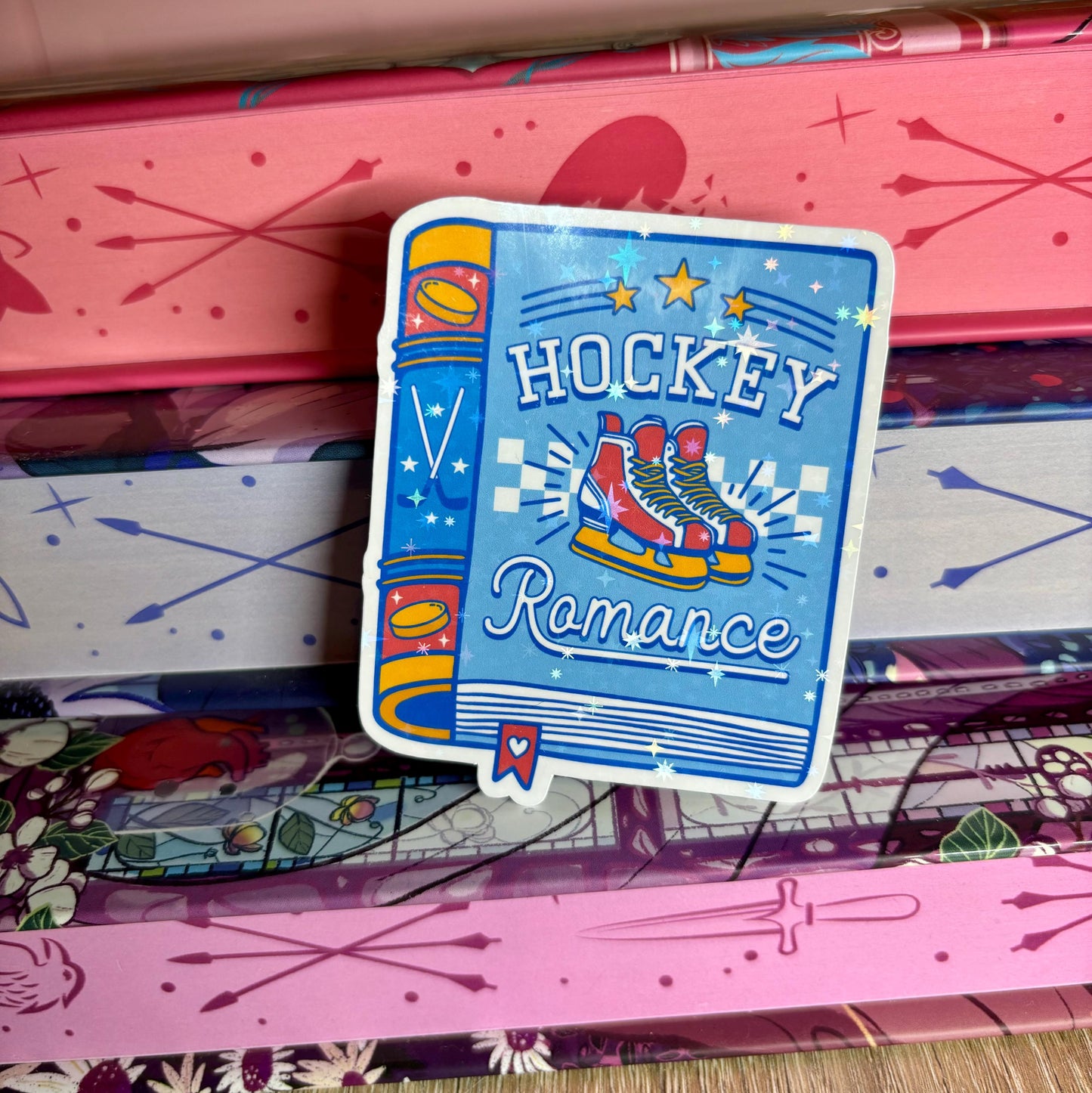 Hockey Romance Book Sticker