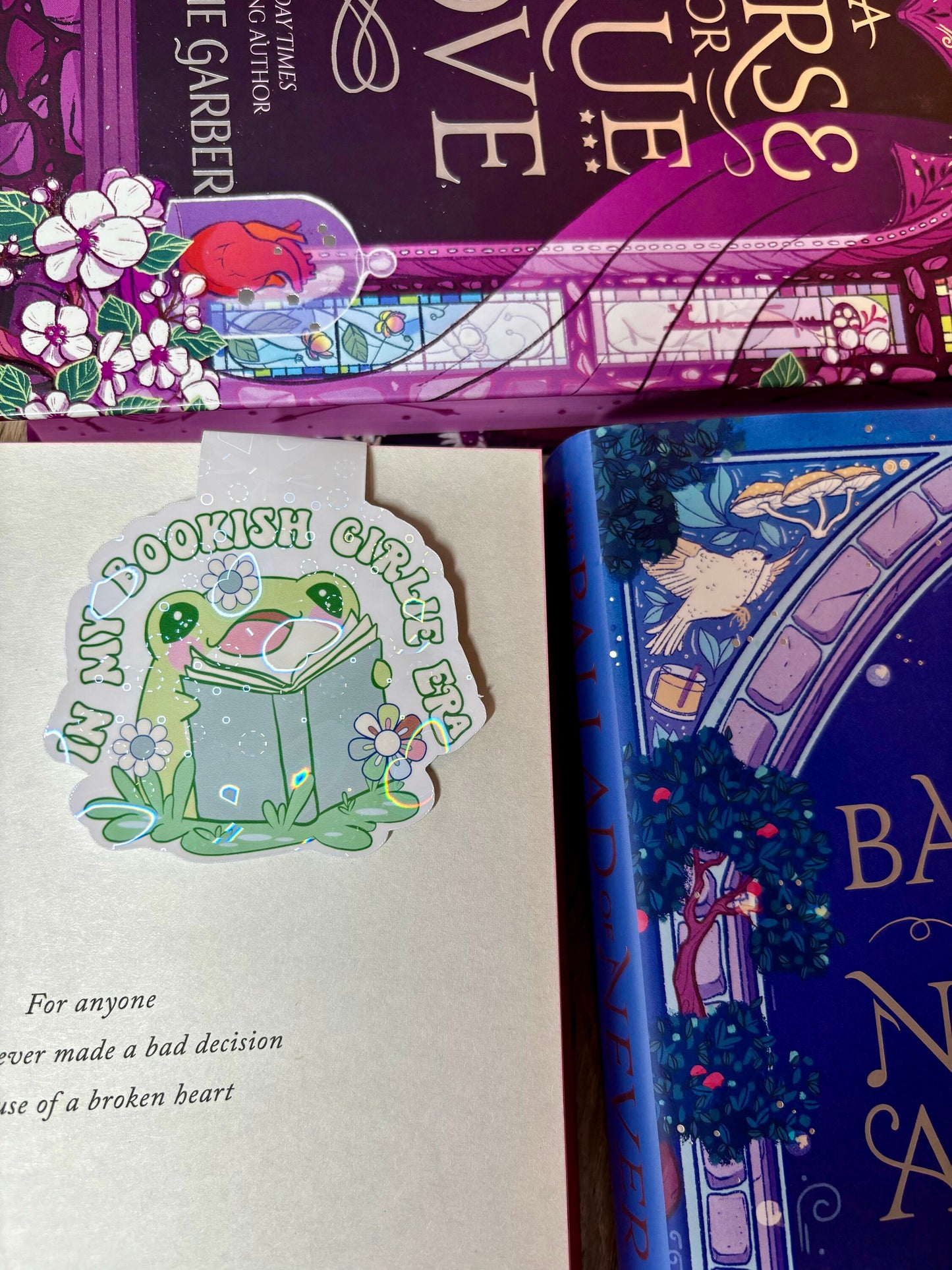 In My Bookish Girlie Era Frog Magnetic Bookmark