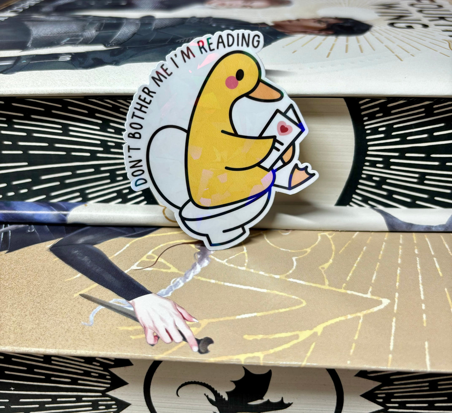 Don't Bother Me I'm Reading Toilet Duck Sticker