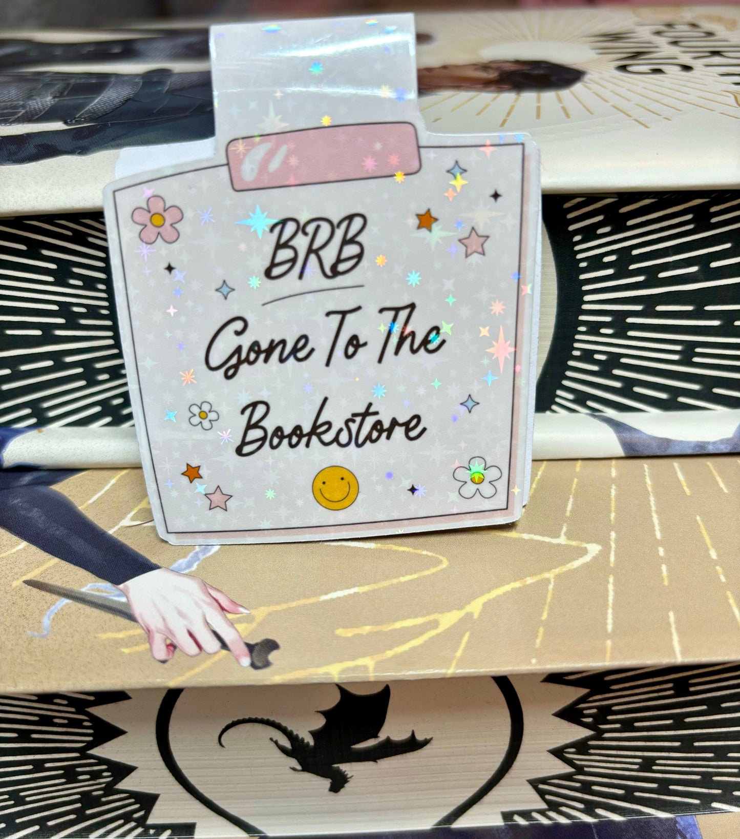BRB Gone To The Bookstore Memo Note Style Magnetic Bookmark