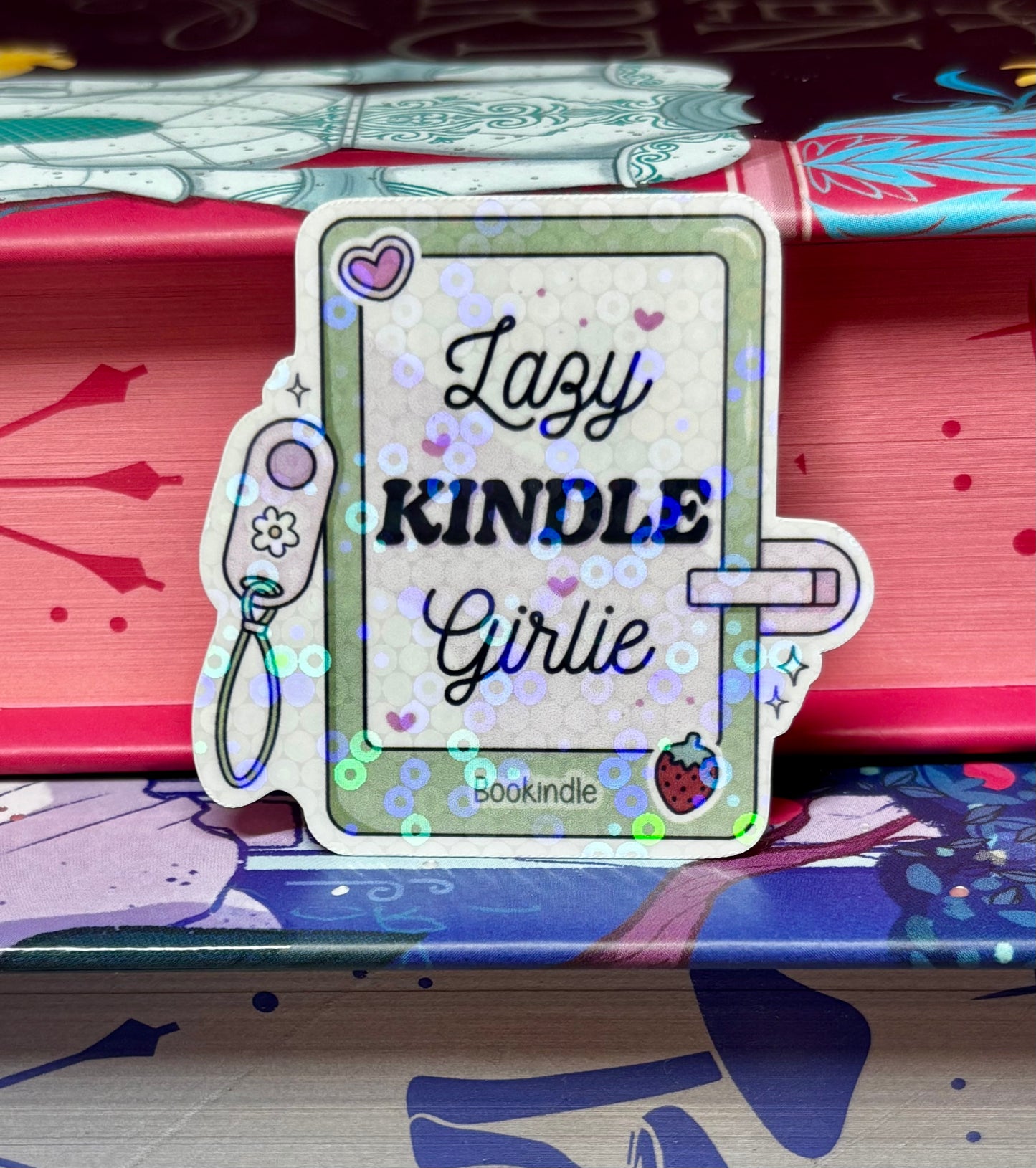 Mini Lazy Kindle Girlie Sticker